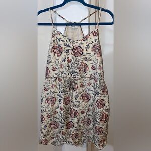 Madewell Cream Floral Dress